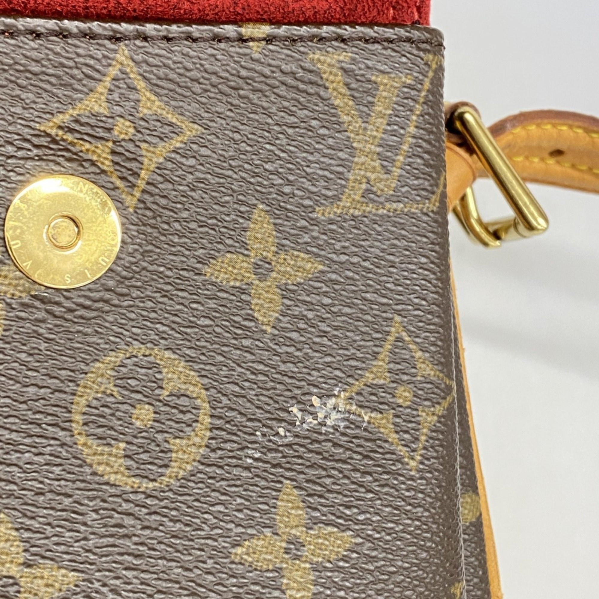 Louis Vuitton Shoulder Bag Monogram Vivacite MM M51164 Brown Women's