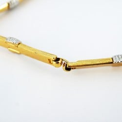 Christian Dior Necklace GP Plated Gold Silver Ladies