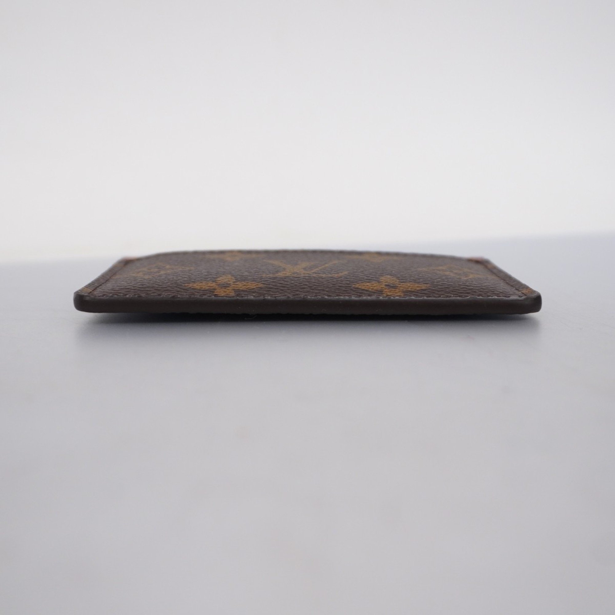 Louis Vuitton Business Card Holder/Card Case Monogram Porte Carte Sample M61733 Brown Men's/Women's