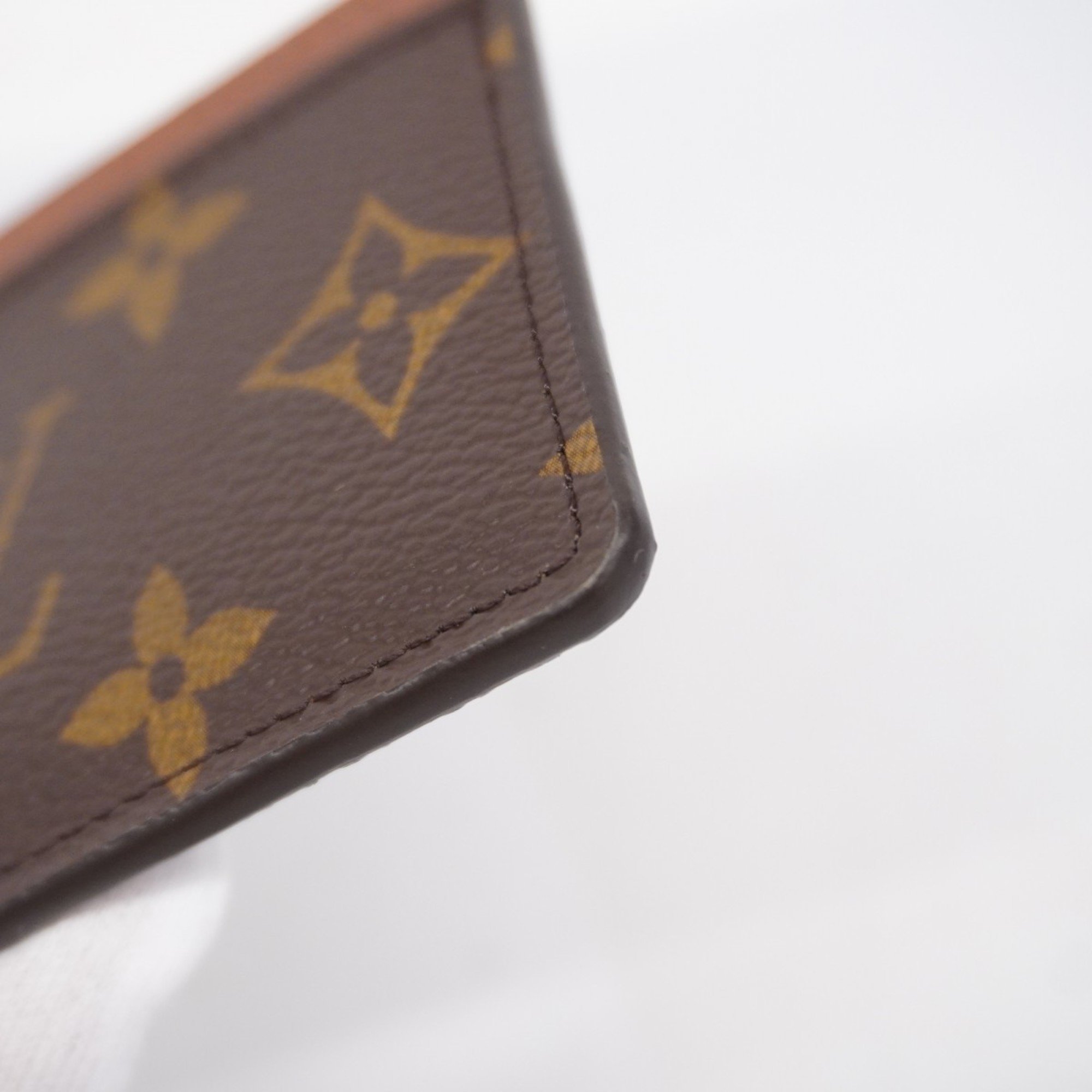 Louis Vuitton Business Card Holder/Card Case Monogram Porte Carte Sample M61733 Brown Men's/Women's