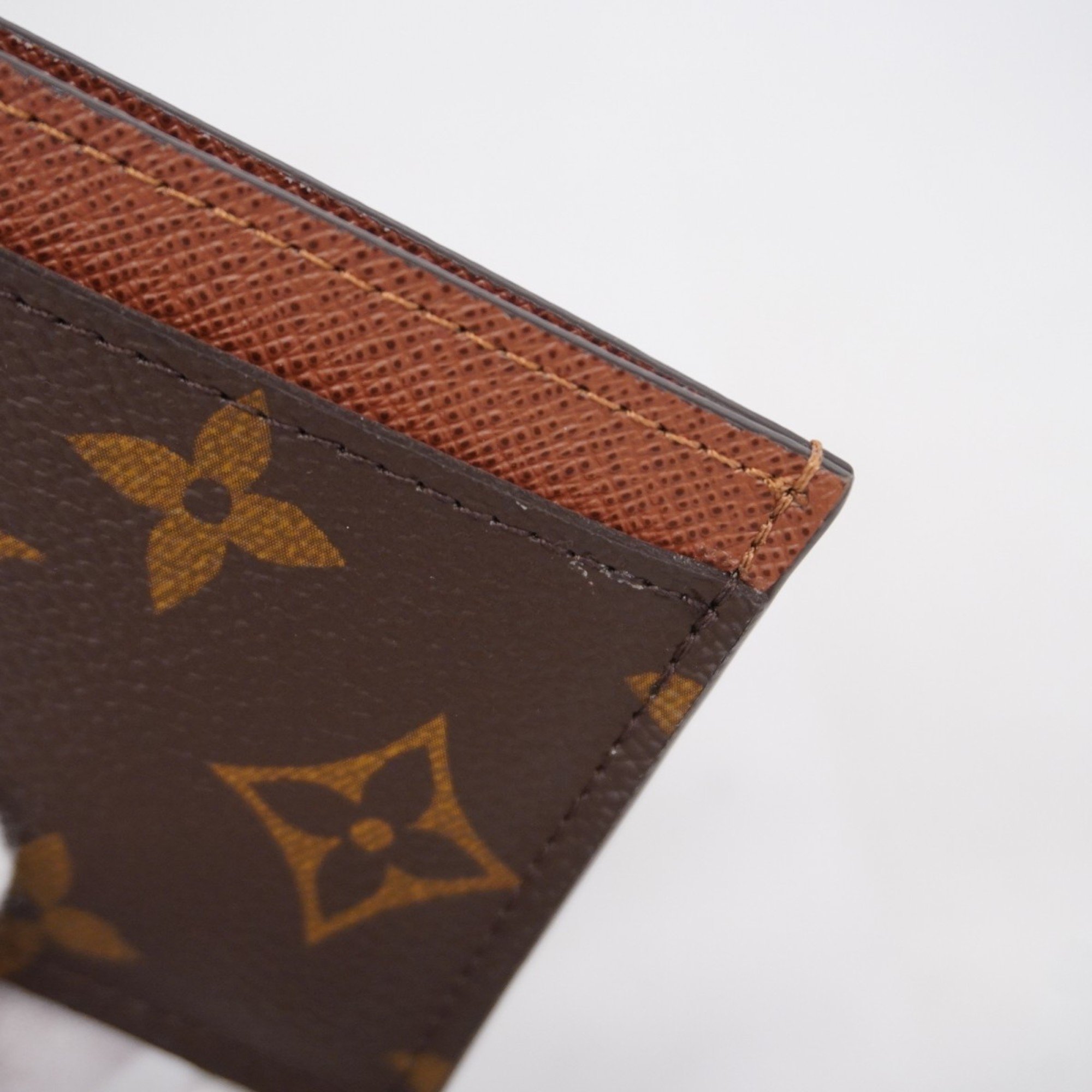 Louis Vuitton Business Card Holder/Card Case Monogram Porte Carte Sample M61733 Brown Men's/Women's