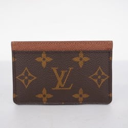 Louis Vuitton Business Card Holder/Card Case Monogram Porte Carte Sample M61733 Brown Men's/Women's