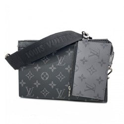 Louis Vuitton Shoulder Bag Monogram Eclipse Gaston Wearable Wallet M81124 Black Men's