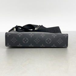 Louis Vuitton Shoulder Bag Monogram Eclipse Gaston Wearable Wallet M81124 Black Men's