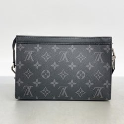 Louis Vuitton Shoulder Bag Monogram Eclipse Gaston Wearable Wallet M81124 Black Men's