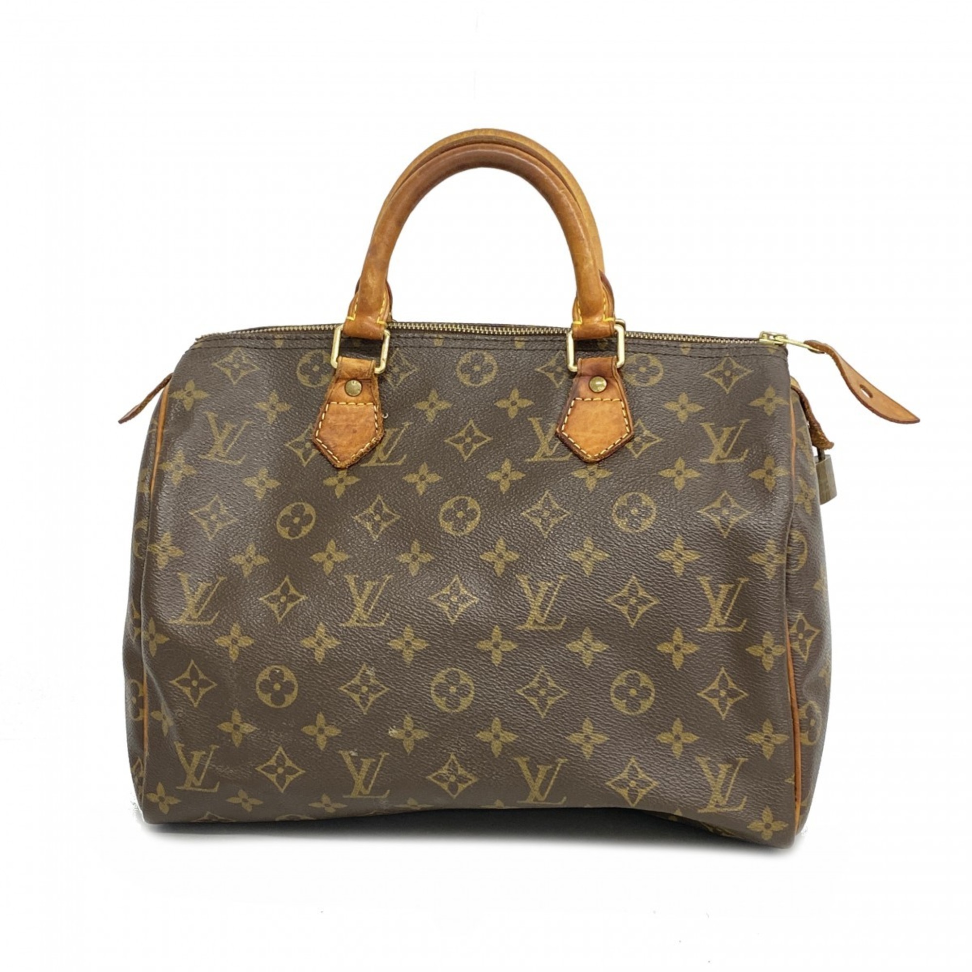 Louis Vuitton Handbag Monogram Speedy 30 M41108 Brown Ladies