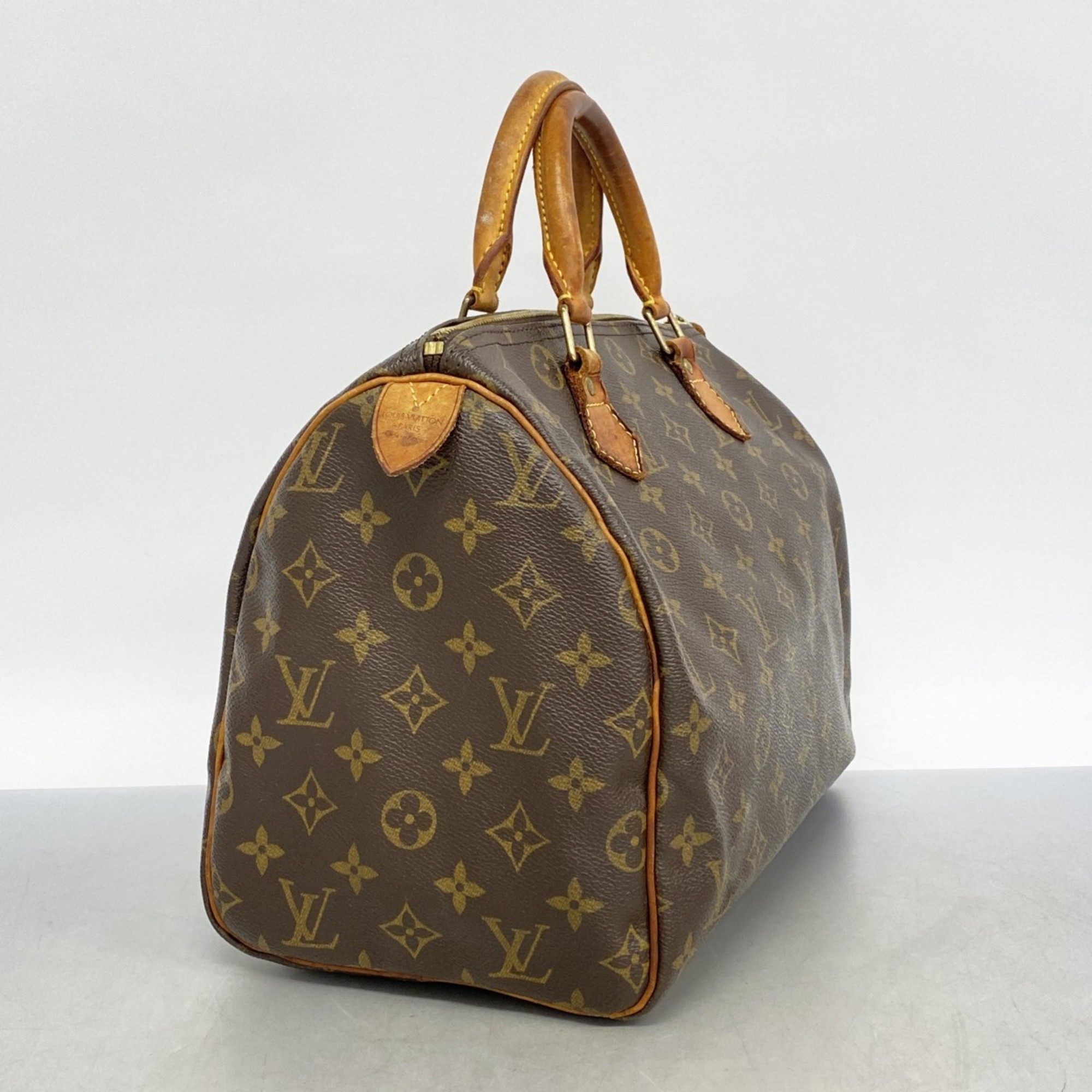 Louis Vuitton Handbag Monogram Speedy 30 M41108 Brown Ladies