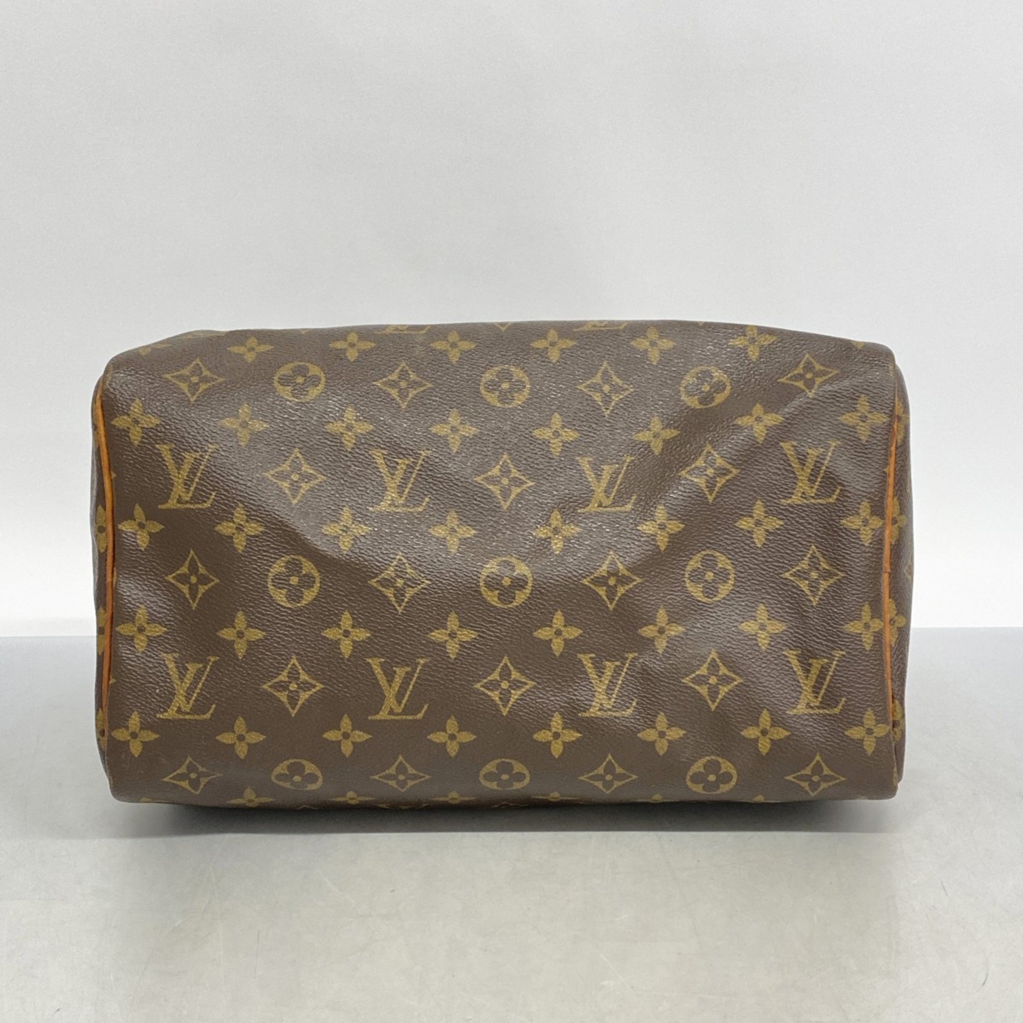 Louis Vuitton Handbag Monogram Speedy 30 M41108 Brown Ladies