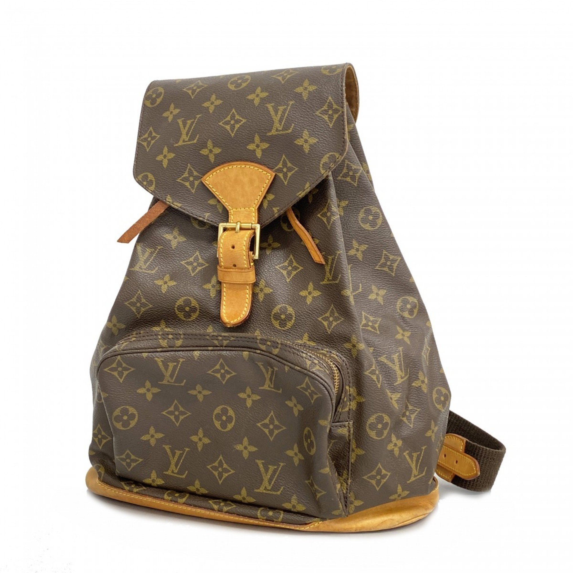 Louis Vuitton Backpack Daypack Monogram Montsouris GM M51135 Brown Women's