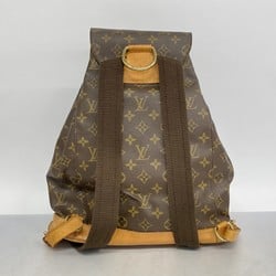 Louis Vuitton Backpack Daypack Monogram Montsouris GM M51135 Brown Women's