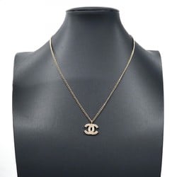 Chanel Necklace Coco Mark Chocolate Bar GP Plated Champagne Gold for Women