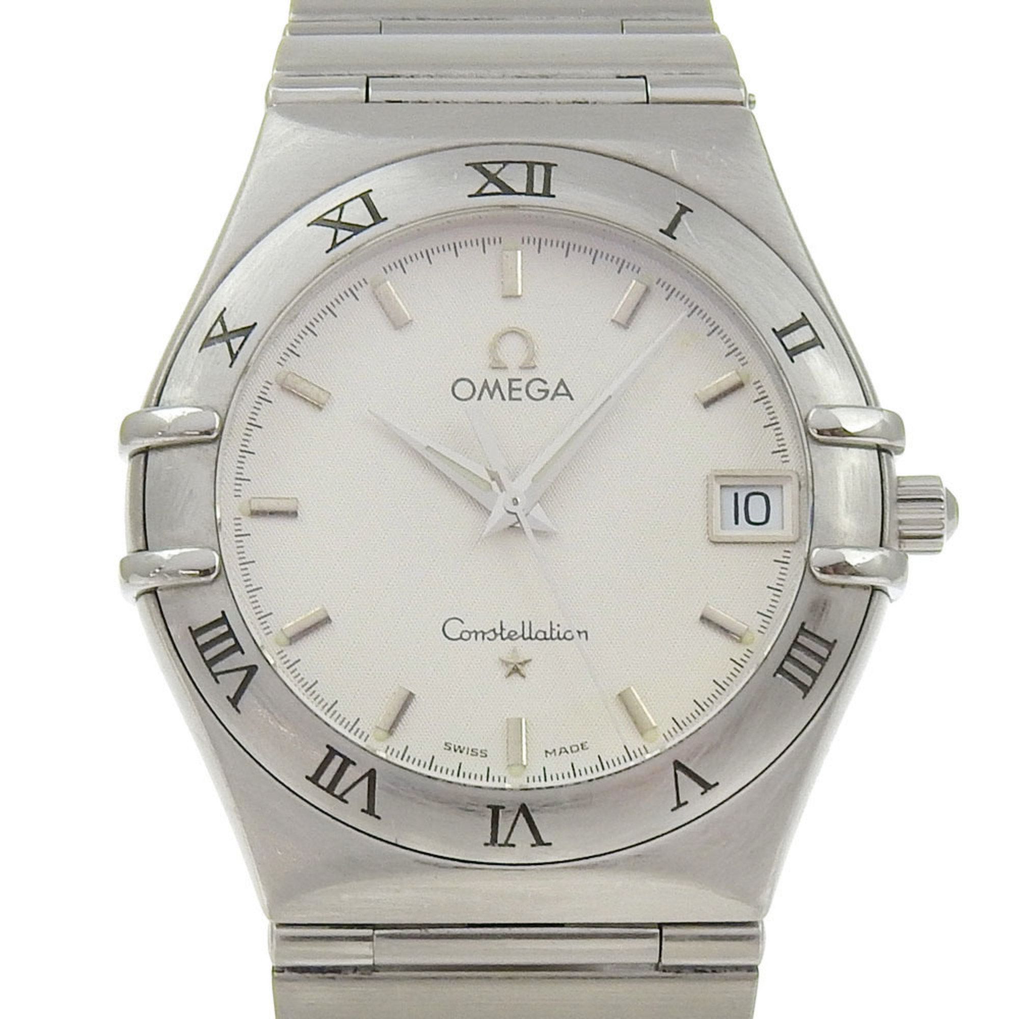 OMEGA Constellation Watch 1512.3 Stainless Steel 1998 Quartz Analog Display White Dial Men's