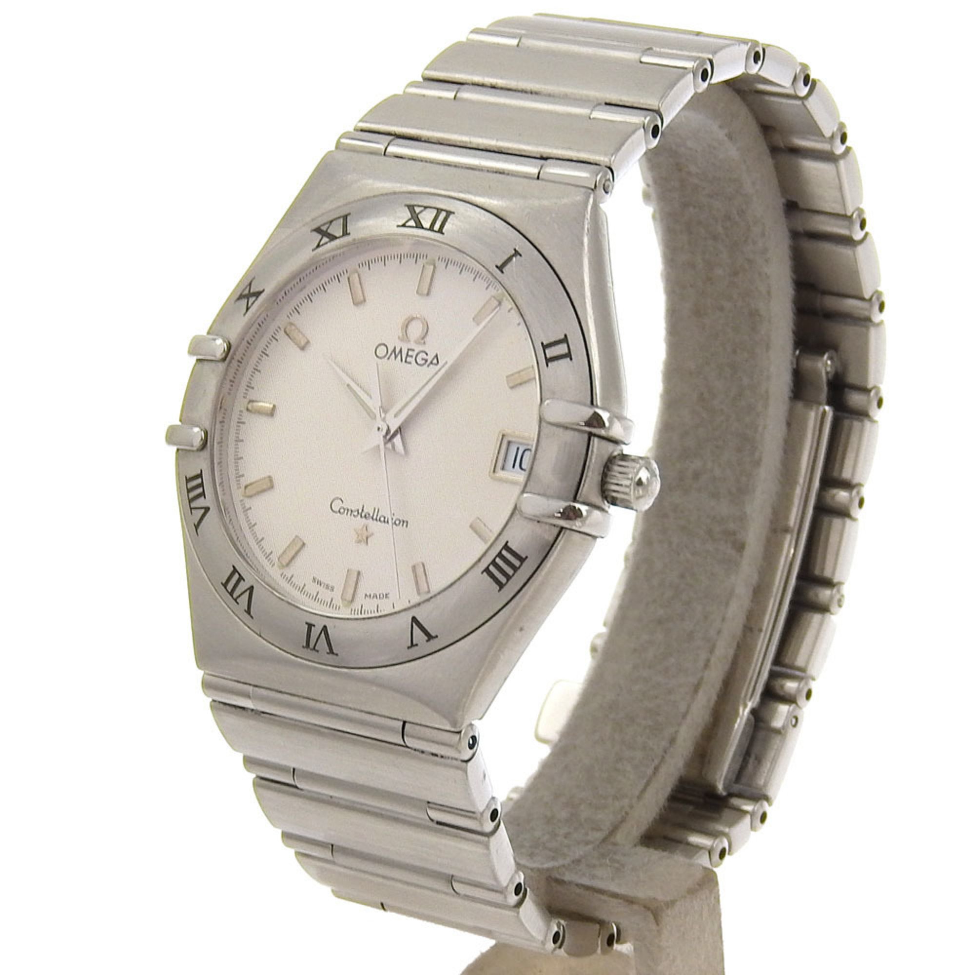 OMEGA Constellation Watch 1512.3 Stainless Steel 1998 Quartz Analog Display White Dial Men's