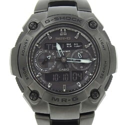 Casio CASIO G-Shock Watch MR-G MRG-7700B-1BJF Stainless Steel Solar Radio Analog-Digital Display Black Dial G Shock Men's