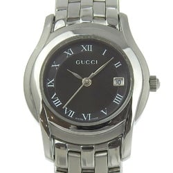 Gucci G-Class Watch 5500L Stainless Steel Quartz Analog Display Black Dial G Class Women's