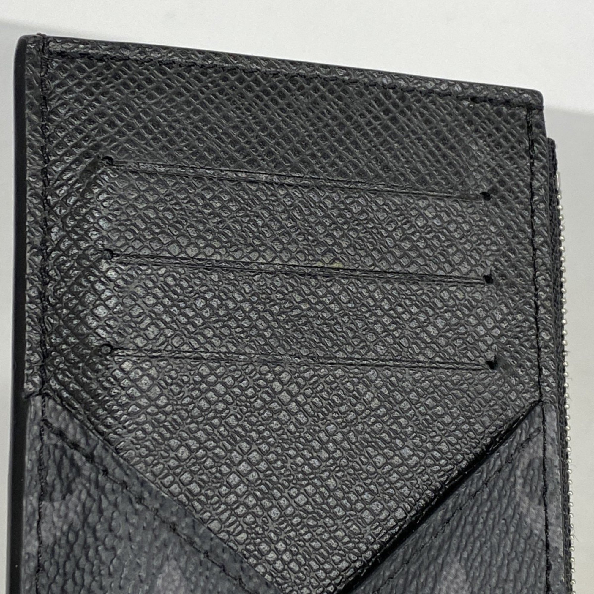 Louis Vuitton Wallet/Coin Case Monogram Eclipse Coin Card Holder M30271 Black Men's