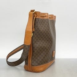 Celine Shoulder Bag Macadam Brown Women's