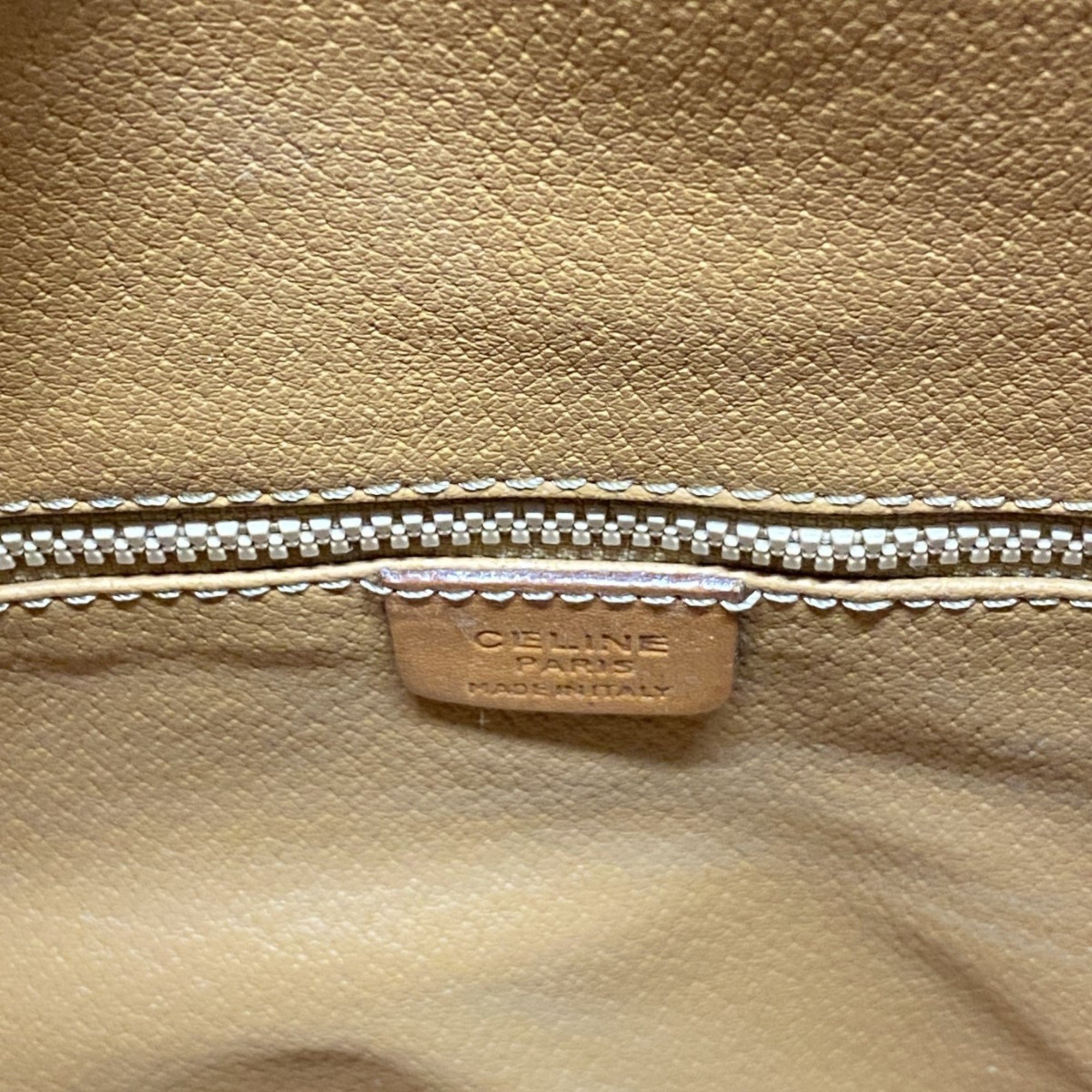 Celine Shoulder Bag Macadam Brown Women's