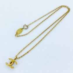 Chanel Necklace Coco Mark GP Plated Gold Ladies