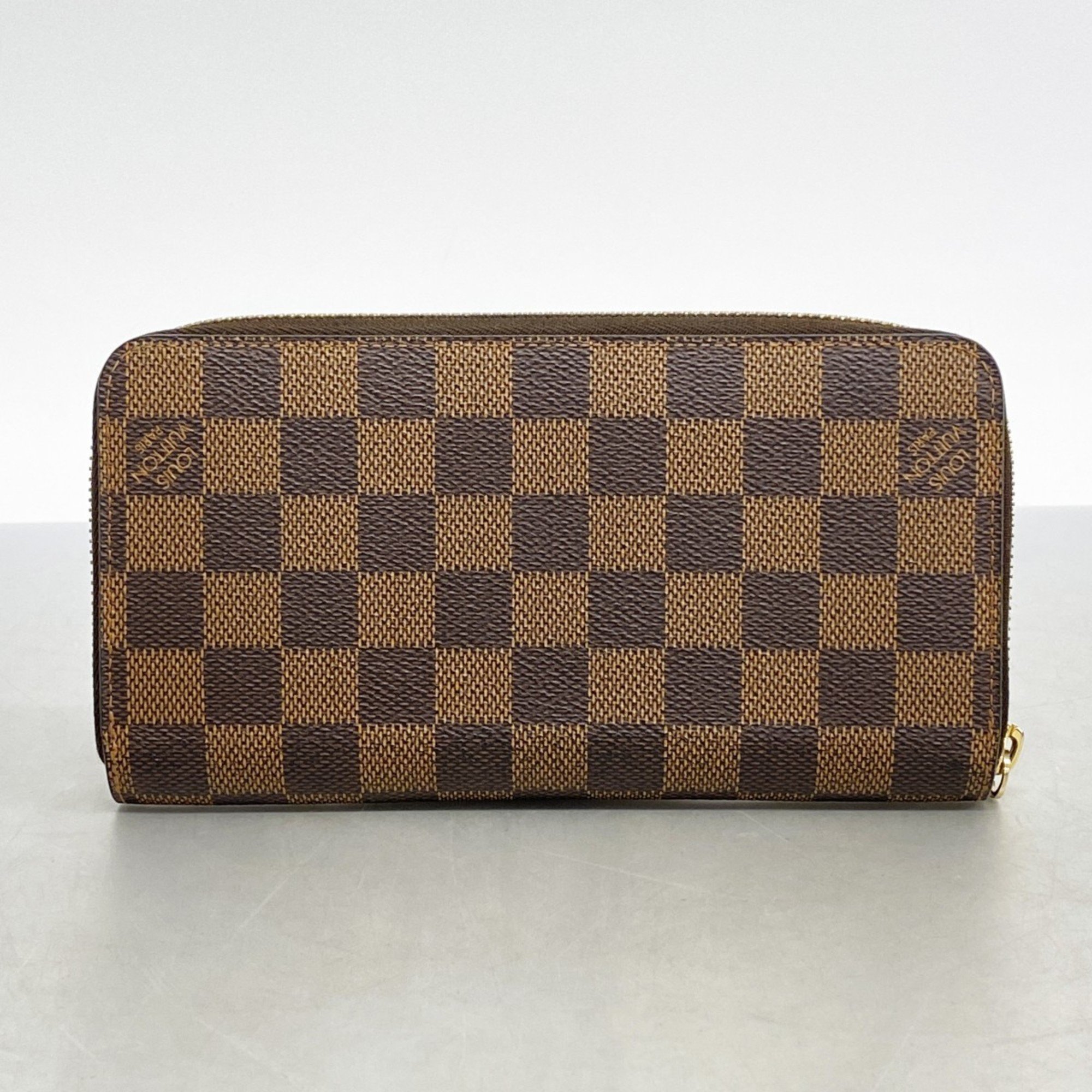 Louis Vuitton Long Wallet Damier Zippy N41661 Ebene Men's Women's