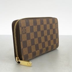 Louis Vuitton Long Wallet Damier Zippy N41661 Ebene Men's Women's