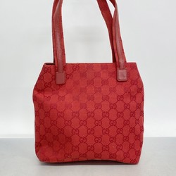 Gucci Handbag GG Canvas 002 1075 Red Women's