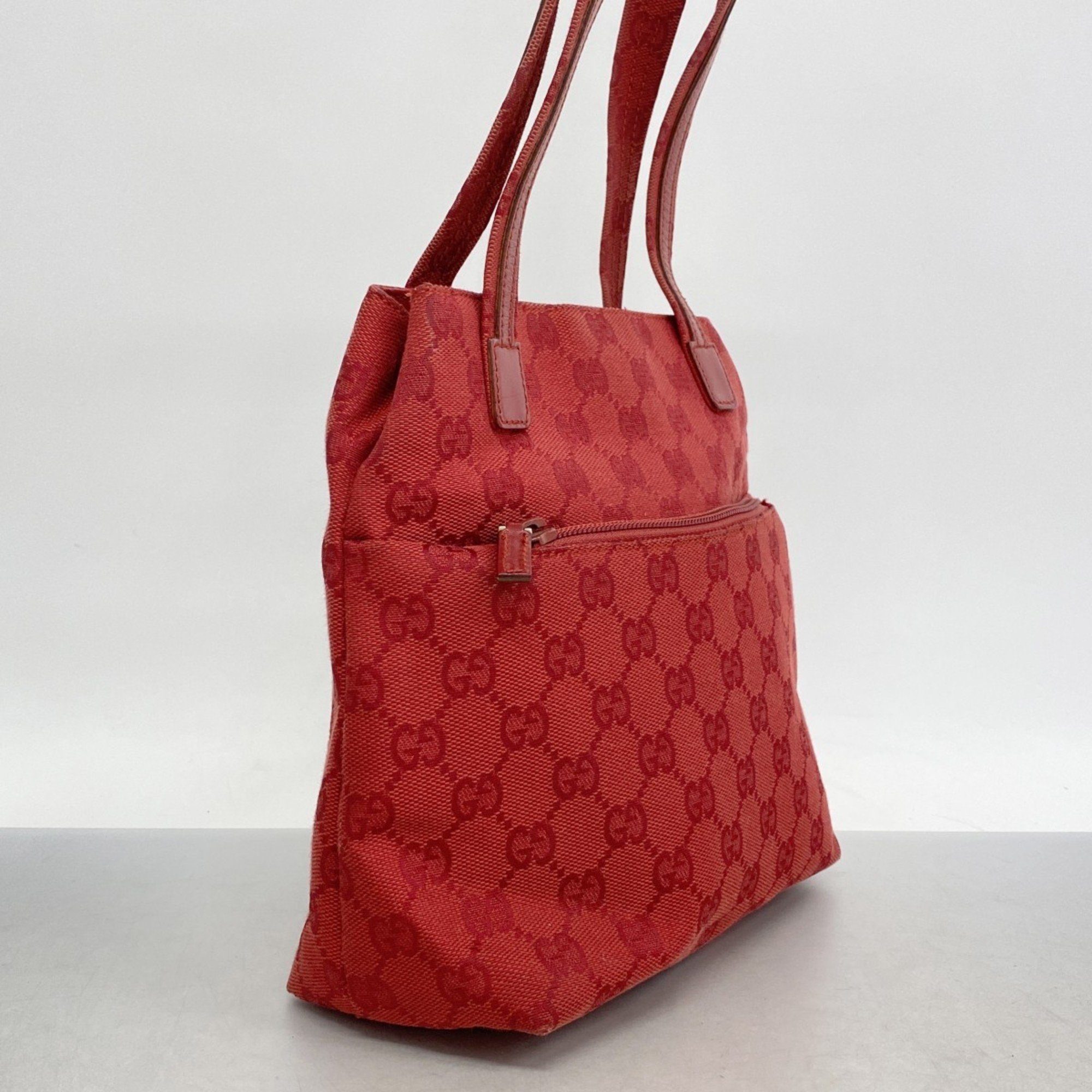 Gucci Handbag GG Canvas 002 1075 Red Women's