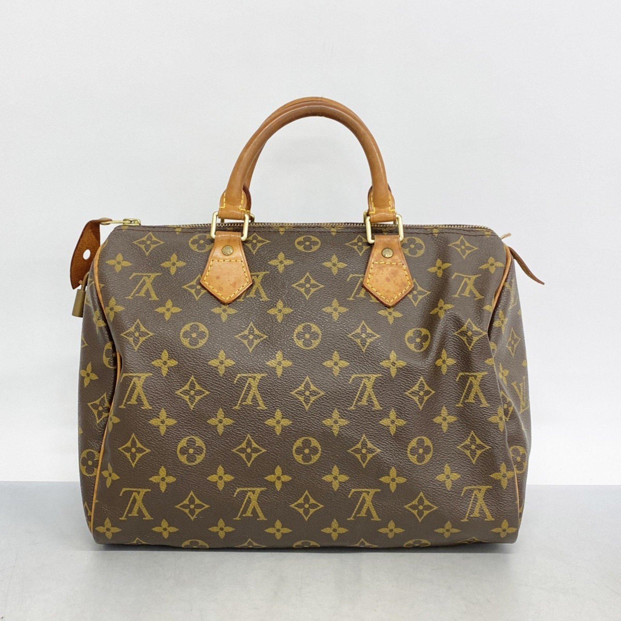 Louis Vuitton Handbag Monogram Speedy 30 M41108 Brown Ladies