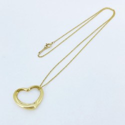 Tiffany Necklace Heart K18YG Yellow Gold Ladies