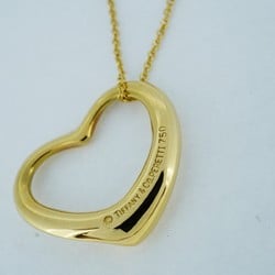 Tiffany Necklace Heart K18YG Yellow Gold Ladies