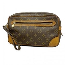 Louis Vuitton Clutch Bag Monogram Marly Dragonne GM M51825 Brown Men's