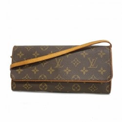 Louis Vuitton Shoulder Bag Monogram Pochette Twin GM M51852 Brown Women's