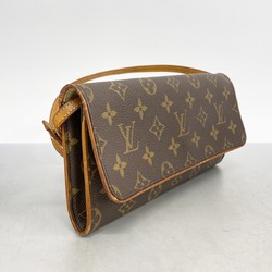 Louis Vuitton Shoulder Bag Monogram Pochette Twin GM M51852 Brown Women's