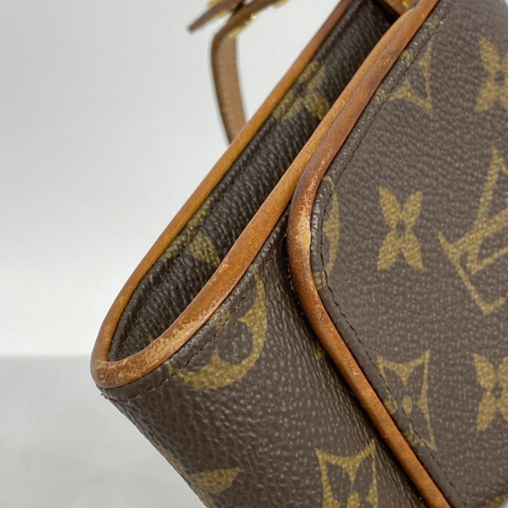 Louis Vuitton Shoulder Bag Monogram Pochette Twin GM M51852 Brown Women's