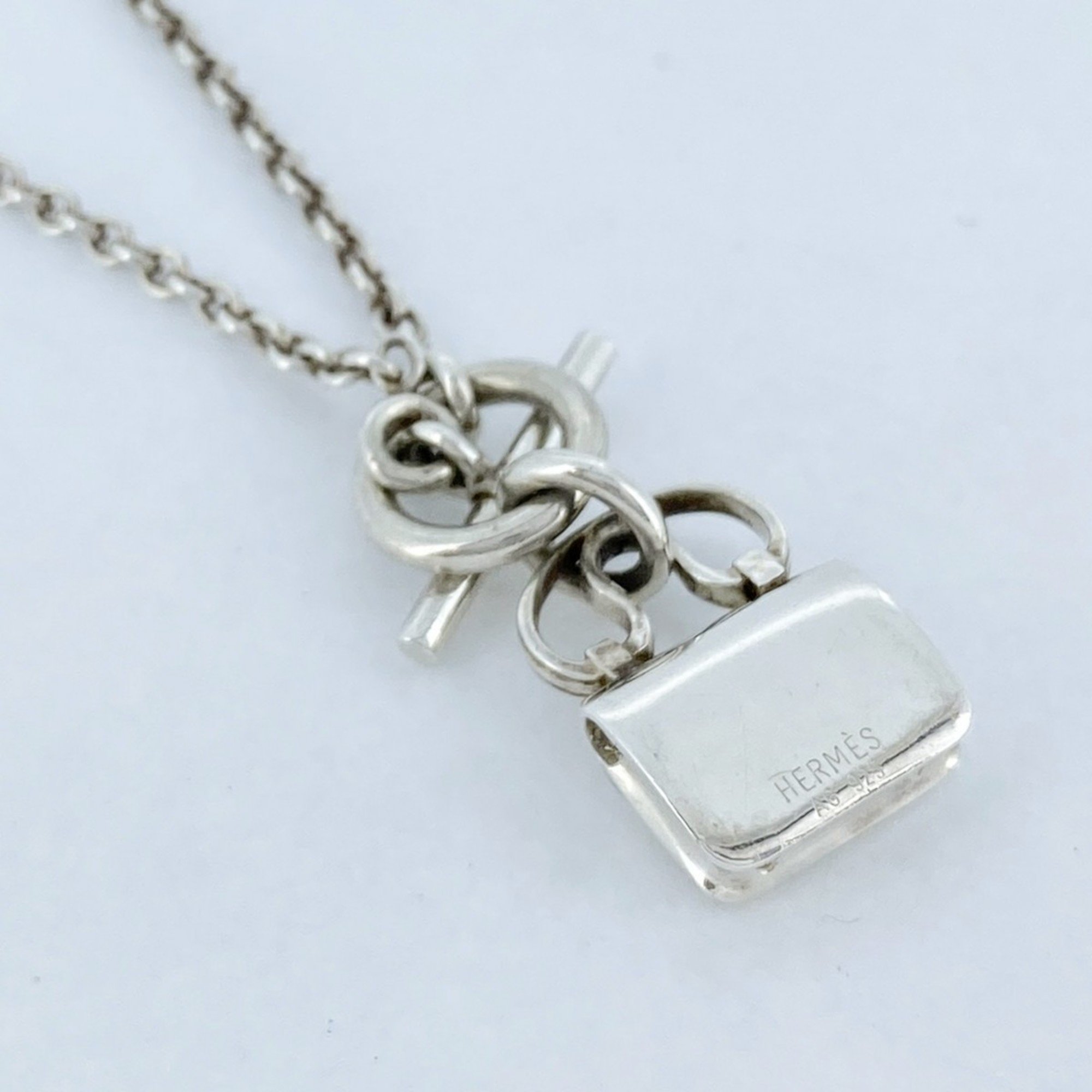 Hermes Constance Necklace Silver 925 Women's