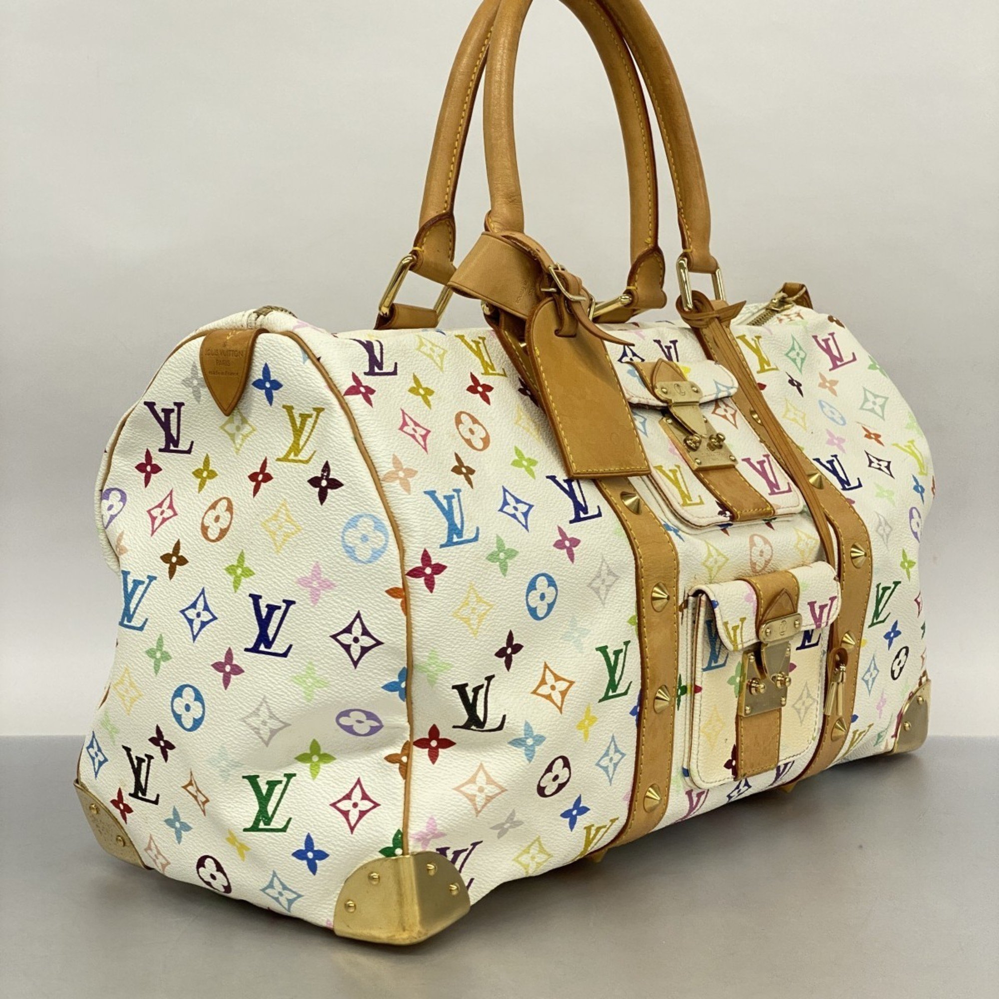 Louis Vuitton Boston Bag Monogram Multicolor Keepall 45 M92641 Bron Men's Women's