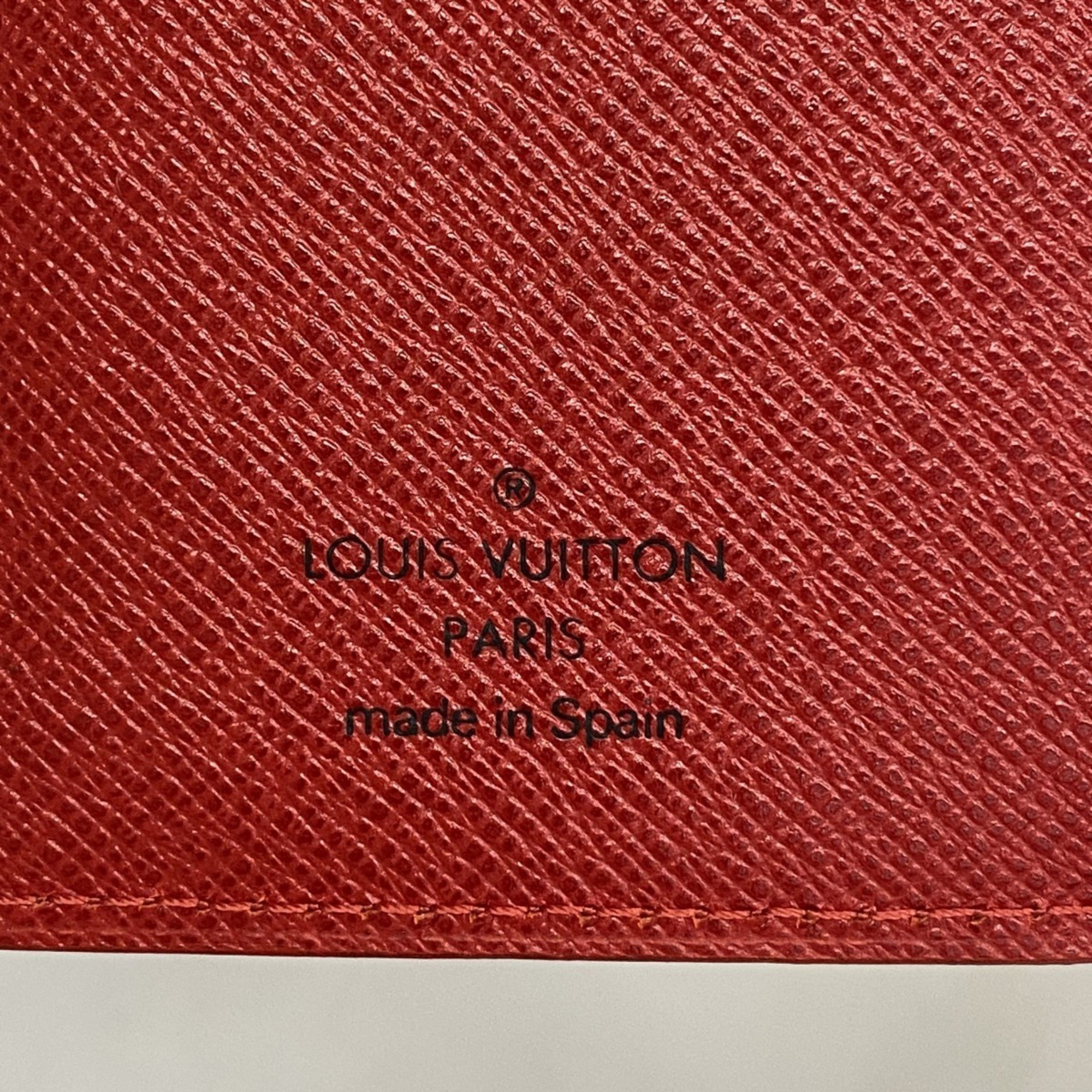 Louis Vuitton Notebook Cover Epi Agenda PM R20057 Castilian Red for Men and Women