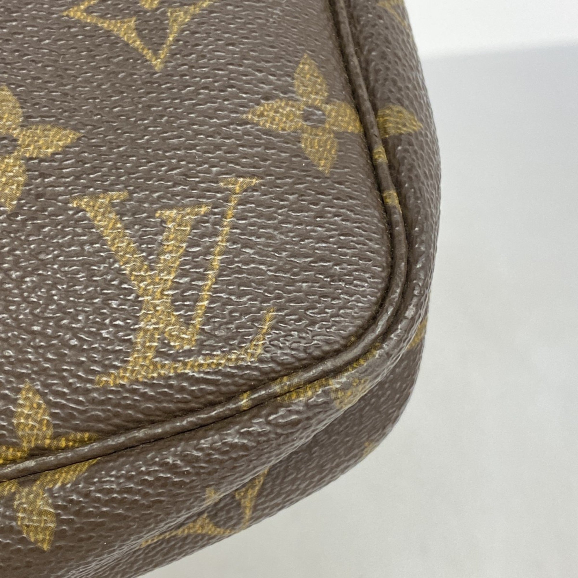 Louis Vuitton Pouch Monogram Pochette Accessoires M51980 Brown Women's