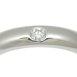 Cartier wedding ring size 8, 1 diamond, Pt950 platinum x approx. 5.2g, rings for women