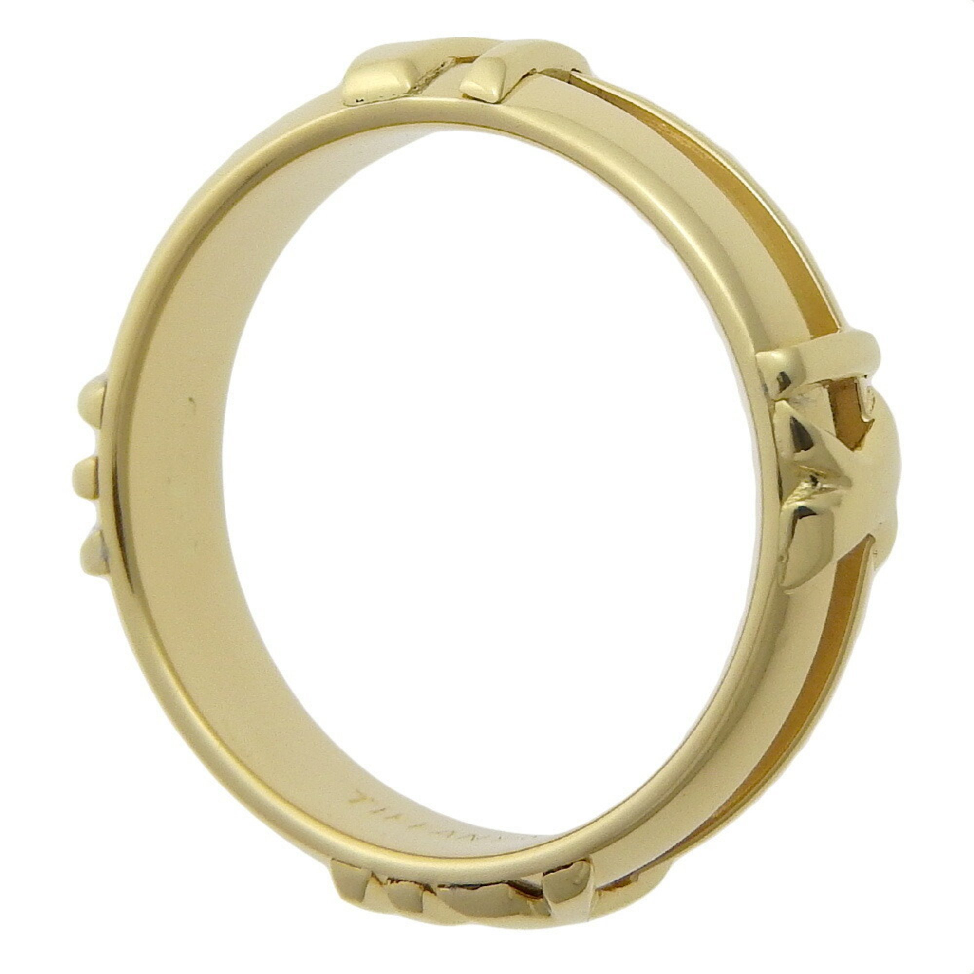 Tiffany & Co. Atlas size 9 ring, 18K yellow gold, approx. 4.3g, Atlas, women's