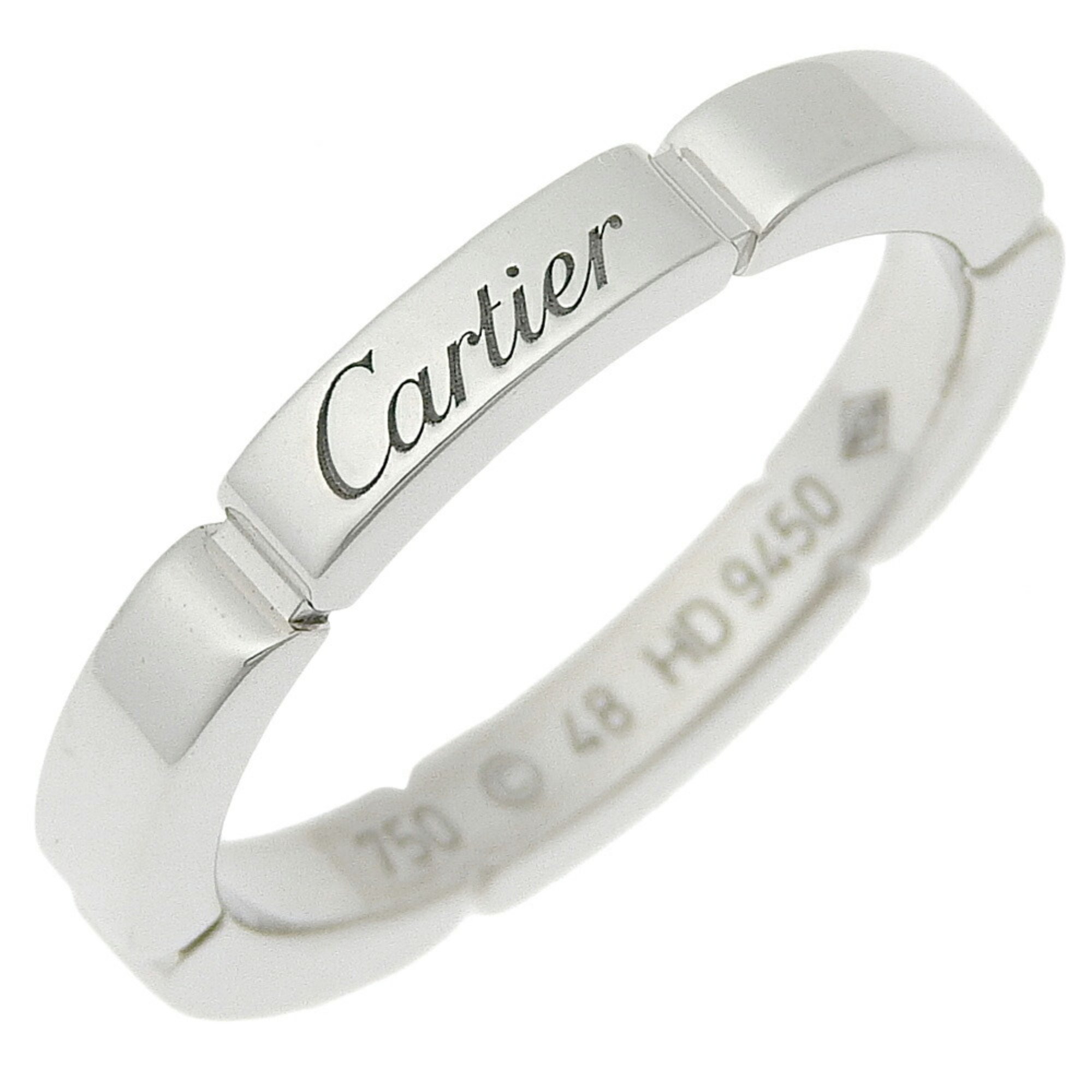 Cartier Maiyon Panthere size 8 ring, K18 white gold, approx. 3.9g, for women