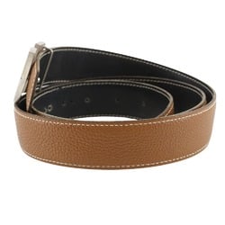 HERMES H Belt 90 Constance Reversible Leather 2001 Brown/Black □E Men's