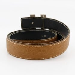 HERMES H Belt 90 Constance Reversible Leather 2001 Brown/Black □E Men's