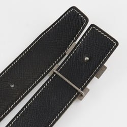 HERMES H Belt 90 Constance Reversible Leather 2001 Brown/Black □E Men's