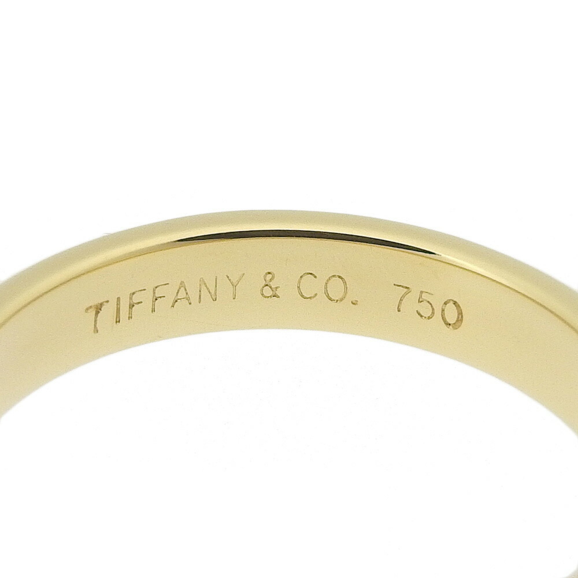 Tiffany & Co. Band Ring 1 Line Size 10 18K Yellow Gold Approx. 4.3g Bundling Women's