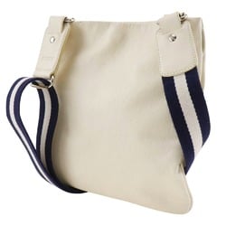 BALLY Shoulder Bag Leather White A5 Type Unisex