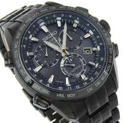 Seiko Astron Watch 8X82-0AB0 SBXB009 Titanium x Ceramic Solar Radio Black Dial Men's