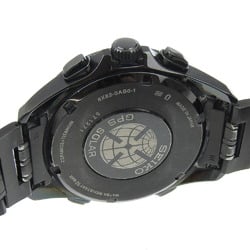 Seiko Astron Watch 8X82-0AB0 SBXB009 Titanium x Ceramic Solar Radio Black Dial Men's