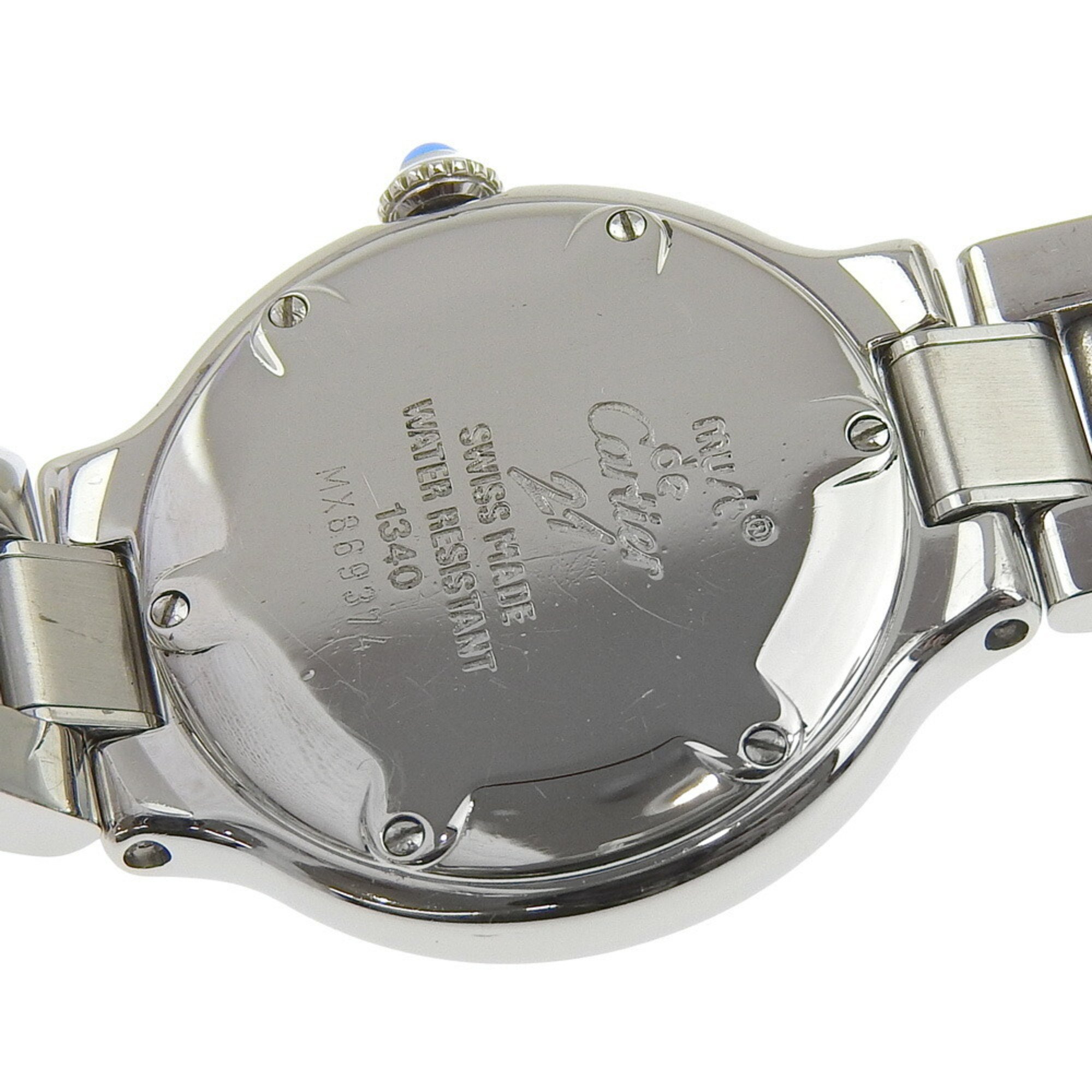 Cartier Must 21 Watch Stainless Steel Quartz Analog Display Silver Dial Must21 Women's