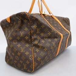 Louis Vuitton Boston Bag Monogram Sax Pool 55 M41622 Brown Men's Women's